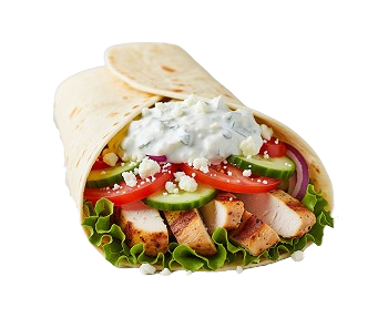 This Isn't Chicken My Greek Wrap 