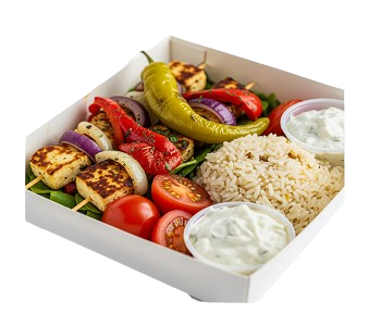 Vegetarian Souvlaki Box 